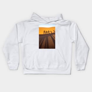 People on the sand hill. Kids Hoodie